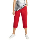 【送料無料】 Ellos レディース カジュアルパンツ ボトムス Ellos Women's Plus Size Seamed Capris Chili Red