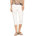 【送料無料】 Ellos レディース カジュアルパンツ ボトムス Ellos Women's Plus Size Seamed Capris White
