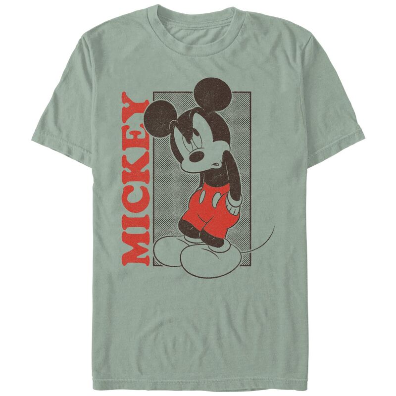 【送料無料】 ディズニー メンズ Tシャツ トップス Men's Comfort ColorsR Disney's Mickey Mouse Angry Graphic Tee Bay