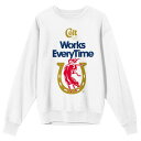 【送料無料】 ライセンス キャラクター レディース Tシャツ トップス Women's Colt 45 Logo Works Every Time Long Sleeve Graphic Tee White|詳細画像