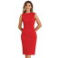 casual red dress for womenの画像