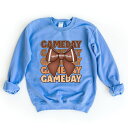 【送料無料】 Simply Sage Market レディース Tシャツ トップス Coquette Football Game Day Sweatshirt Carolina Blue