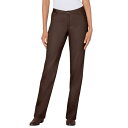 【送料無料】 ウーマン ウィズイン レディース デニムパンツ ボトムス Woman Within Women's Plus Size Straight-leg Stretch Jean Chocolate(4)