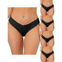 【送料無料】 アレグラ ケー レディース パンツ アンダーウェア 5 Packs Women's Hipster Unlined Cheeky Underwea...