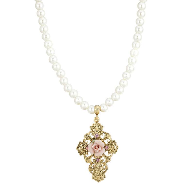 ̵ 1928 ǥ ͥå쥹硼ڥȥȥå ꡼ 1928 Gold Tone Simulated...