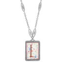 【送料無料】 1928 レディース ネックレス・チョーカー・ペンダントトップ アクセサリー 1928 Floral Motif Initial Pendant L