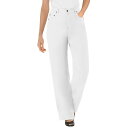 【送料無料】 ウーマン ウィズイン レディース デニムパンツ ボトムス Woman Within Women's Plus Size Petite Perfect Relaxed Cotton Jean White(4)
