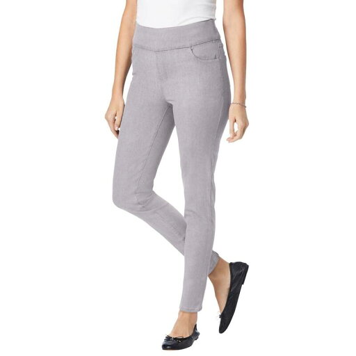 【送料無料】 ウーマン ウィズイン レディース デニムパンツ ボトムス Woman Within Women's Plus Size Petite Flex Fit Pull On Slim Denim Jean Grey Denim 【送料無料】 ウーマン ウィズイン レディース デニムパンツ ボトムス Woman Within Women's Plus Size Petite Flex Fit Pull On Slim Denim Jean Grey Denim