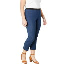 【送料無料】 ジェシカロンドン レディース デニムパンツ ボトムス Jessica London Women's Plus Size Stretch Denim Crop Jeggings Medium Stonewash(4)