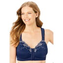 【送料無料】 コンフォート チョイス レディース ブラジャー アンダーウェア Comfort Choice Front-close Embroidered Wi...