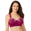【送料無料】 コンフォート チョイス レディース ブラジャー アンダーウェア Comfort Choice Front-close Embroidered Wi...