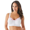 【送料無料】 コンフォート チョイス レディース ブラジャー アンダーウェア Comfort Choice Front-close Embroidered Wi...