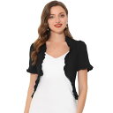 【送料無料】 アレグラ ケー レディース ジャケット・ブルゾン アウター Cropped Cardigan For Women's Open Front Ruf...