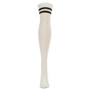 【送料無料】 メモイ レディース 靴下 アンダーウェア Top Stripe Cashmere Blend Over The Knee Warm Socks W...