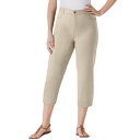 【送料無料】 ウーマン ウィズイン レディース カジュアルパンツ ボトムス Woman Within Women's Plus Size Perfect 5-p...