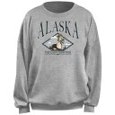 【送料無料】 アンブランデッド レディース Tシャツ トップス Juniors' Alaska "The Last Frontier" Graphic Sweatshirt Heather Gray
