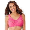 【送料無料】 コンフォート チョイス レディース ブラジャー アンダーウェア Comfort Choice Women's Plus Size Lace Min...