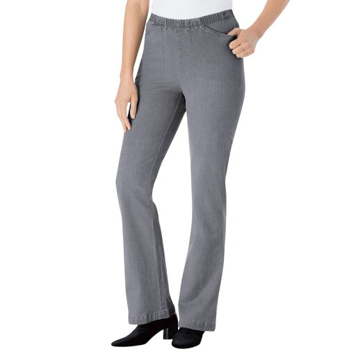 【送料無料】 ウーマン ウィズイン レディース デニムパンツ ボトムス Woman Within Women's Plus Size Petite Bootcut Fineline Jean Grey Denim 【送料無料】 ウーマン ウィズイン レディース デニムパンツ ボトムス Woman Within Women's Plus Size Petite Bootcut Fineline Jean Grey Denim