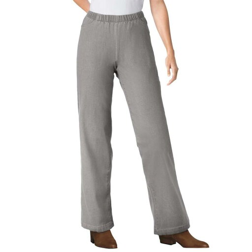 【送料無料】 ウーマン ウィズイン レディース デニムパンツ ボトムス Woman Within Women's Plus Size Tall Wide Leg Fineline Jean Grey Denim 【送料無料】 ウーマン ウィズイン レディース デニムパンツ ボトムス Woman Within Women's Plus Size Tall Wide Leg Fineline Jean Grey Denim