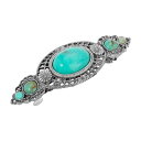 【送料無料】 1928 レディース ヘアアクセサリー アクセサリー 1928 Silver Tone Turquoise Color Stones Hair B...