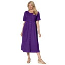 【送料無料】 ウーマン ウィズイン レディース ワンピース トップス Woman Within Women's Plus Size Button-front E...