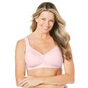 【送料無料】 コンフォート チョイス レディース ブラジャー アンダーウェア Comfort Choice Women's Plus Size Cotton W...