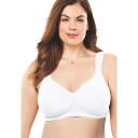 【送料無料】 コンフォート チョイス レディース ブラジャー アンダーウェア Comfort Choice Women's Plus Size Cotton W...