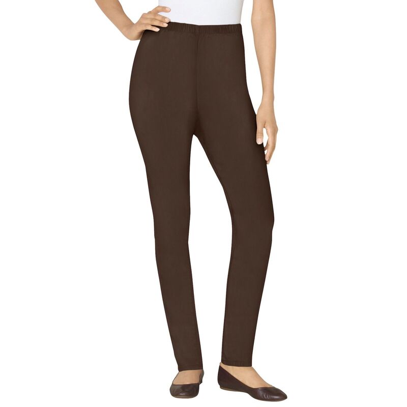【送料無料】 ウーマン ウィズイン レディース カジュアルパンツ ボトムス Woman Within Women's Plus Size Fineline Denim Jegging Chocolate