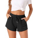 【送料無料】 cheibear レディース ナイトウェア アンダーウェア Womens Comfy Pajama Shorts Stretch Drawstri...