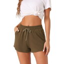 【送料無料】 cheibear レディース ナイトウェア アンダーウェア Womens Comfy Pajama Shorts Stretch Drawstri...