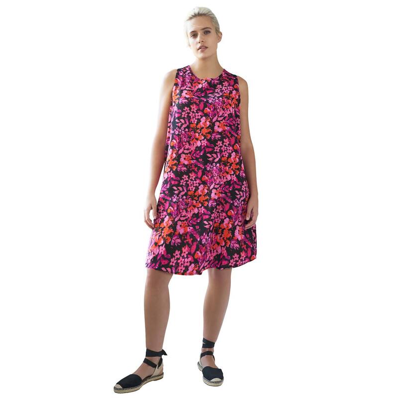 ̵ Ellos ǥ ԡ ȥåץ Ellos Women's Plus Size Sleeveless Shift...