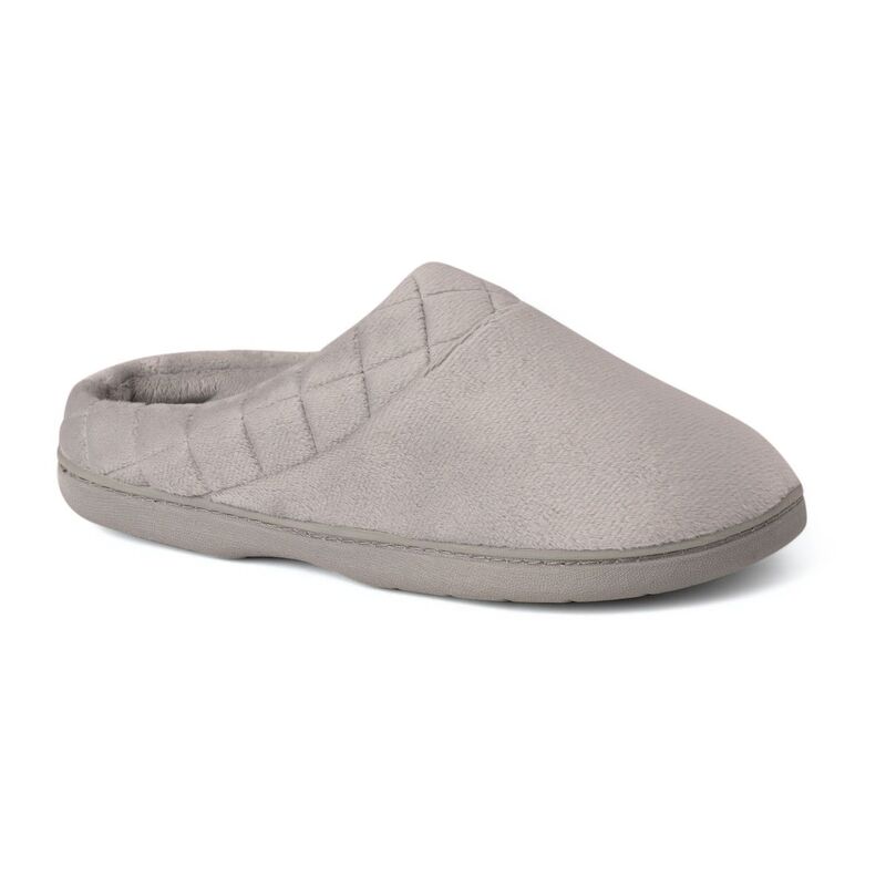 【送料無料】 ディアフォームズ レディース サンダル シューズ Dearfoams Darcy Velour Women's Clog Slippers Sleet