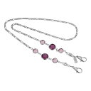【送料無料】 1928 レディース ネックレス・チョーカー・ペンダントトップ アクセサリー 1928 Crystal Face Mask Holder Purple