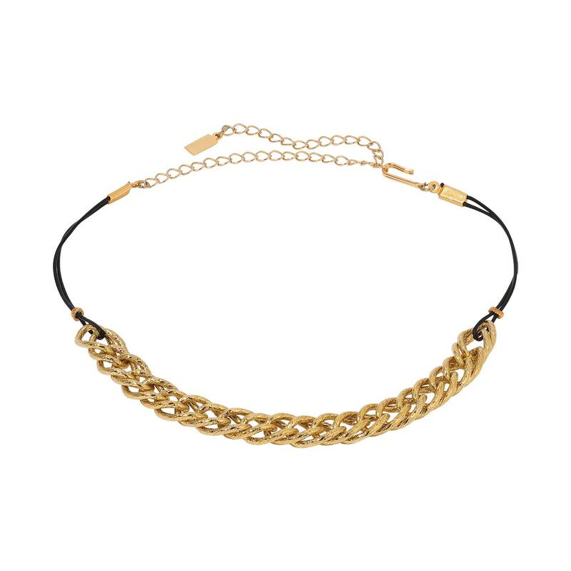 1928 レディース アクセサリー ネックレス・チョーカー・ペンダントトップ レース 1928 Gold Tone Thin Black Rope Chain Choker Necklace Black ブラック(4)