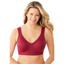 【送料無料】 コンフォート チョイス レディース ブラジャー アンダーウェア Comfort Choice Women's Plus Size Wireless...