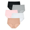 【送料無料】 コンフォート チョイス レディース パンツ アンダーウェア Comfort Choice Women's Plus Size Cotton Bri...
