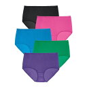 【送料無料】 コンフォート チョイス レディース パンツ アンダーウェア Comfort Choice Women's Plus Size Nylon Brie...