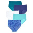 【送料無料】 コンフォート チョイス レディース パンツ アンダーウェア Comfort Choice Women's Plus Size Nylon Brie...
