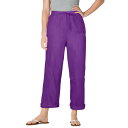 【送料無料】 ウーマン ウィズイン レディース カジュアルパンツ ボトムス Woman Within Women's Plus Size The Boardwalk Pant Purple Orchid(4)