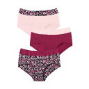 【送料無料】 コンフォート チョイス レディース パンツ アンダーウェア Comfort Choice Women's Plus Size Cotton 3-p...