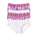 【送料無料】 コンフォート チョイス レディース パンツ アンダーウェア Comfort Choice Women's Plus Size Cotton 3-p...