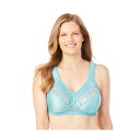 【送料無料】 コンフォート チョイス レディース ブラジャー アンダーウェア Comfort Choice Women's Plus Size Easy Enh...