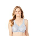 【送料無料】 コンフォート チョイス レディース ブラジャー アンダーウェア Comfort Choice Women's Plus Size Easy Enh...