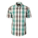 【送料無料】 ジョベルティ メンズ Tシャツ トップス Gioberti Men's Plaid Short Sleeve Shirt Mint Chocolate