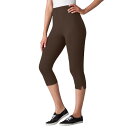 【送料無料】 ウーマン ウィズイン レディース カジュアルパンツ ボトムス Woman Within Women's Plus Size Stretch Cotton Capri Legging Chocolate(4)