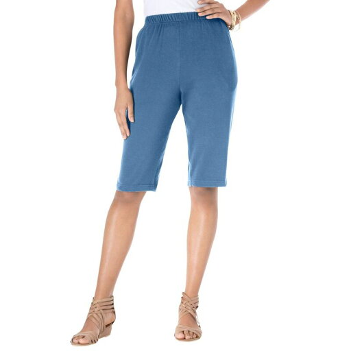 【送料無料】 ロアマンズ レディース ハーフパンツ・ショーツ ボトムス Roaman's Women's Plus Size Petite Soft Knit Bermuda Short Dusty Indigo 【送料無料】 ロアマンズ レディース ハーフパンツ・ショーツ ボトムス Roaman's Women's Plus Size Petite Soft Knit Bermuda Short Dusty Indigo