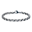 【送料無料】 リンクス メンズ ブレスレット・バングル・アンクレット アクセサリー Men's LYNX Stainless Steel Square-Link...
