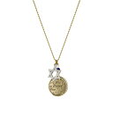 【送料無料】 1928 レディース ネックレス・チョーカー・ペンダントトップ アクセサリー 1928 Two Tone Peace & Star of David Charm Necklace Gray