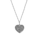 【送料無料】 1928 レディース ネックレス・チョーカー・ペンダントトップ アクセサリー 1928 Pewter Multi Language Peace Heart Medallion Necklace Silver Tone