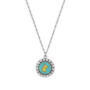 【送料無料】 1928 レディース ネックレス・チョーカー・ペンダントトップ アクセサリー 1928 Silver Tone Crystal Aqua Enamel Horse Head Necklace Turquoise